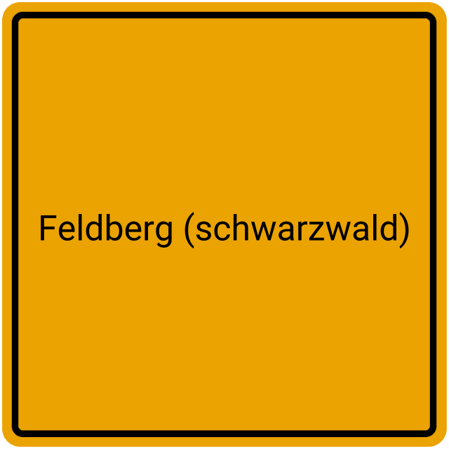 Meldebestätigung Feldberg (Schwarzwald)
